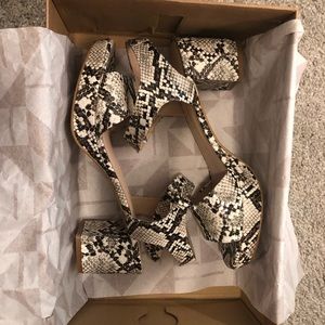 Anthropologie snakeskin platforms